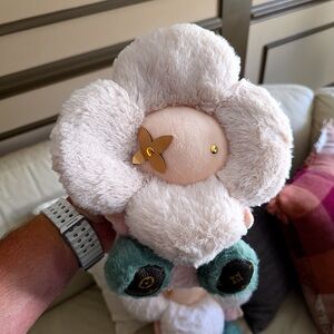 10" Monogram Flower Super Soft Plushy